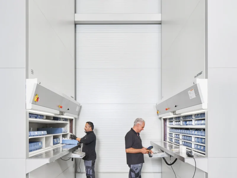 Stoccaggio e recupero ergonomico dei materiali grazie ai magazzini rotanti