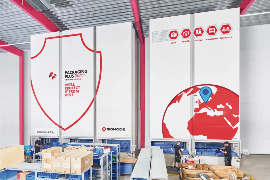 Il design personalizzato dei magazzini verticali Hänel